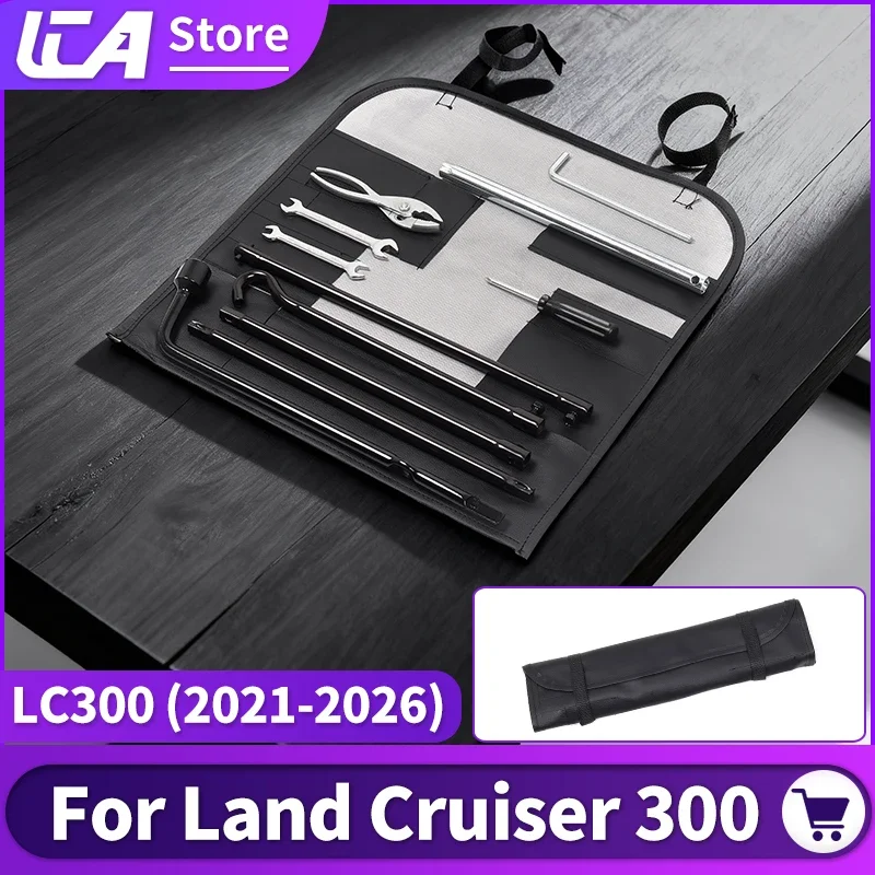 

For Toyota land cruiser 300 LC300 2021-2025 Portable Tool Kit Roadside Emergency Automotive Repair Tool Standard Accessories