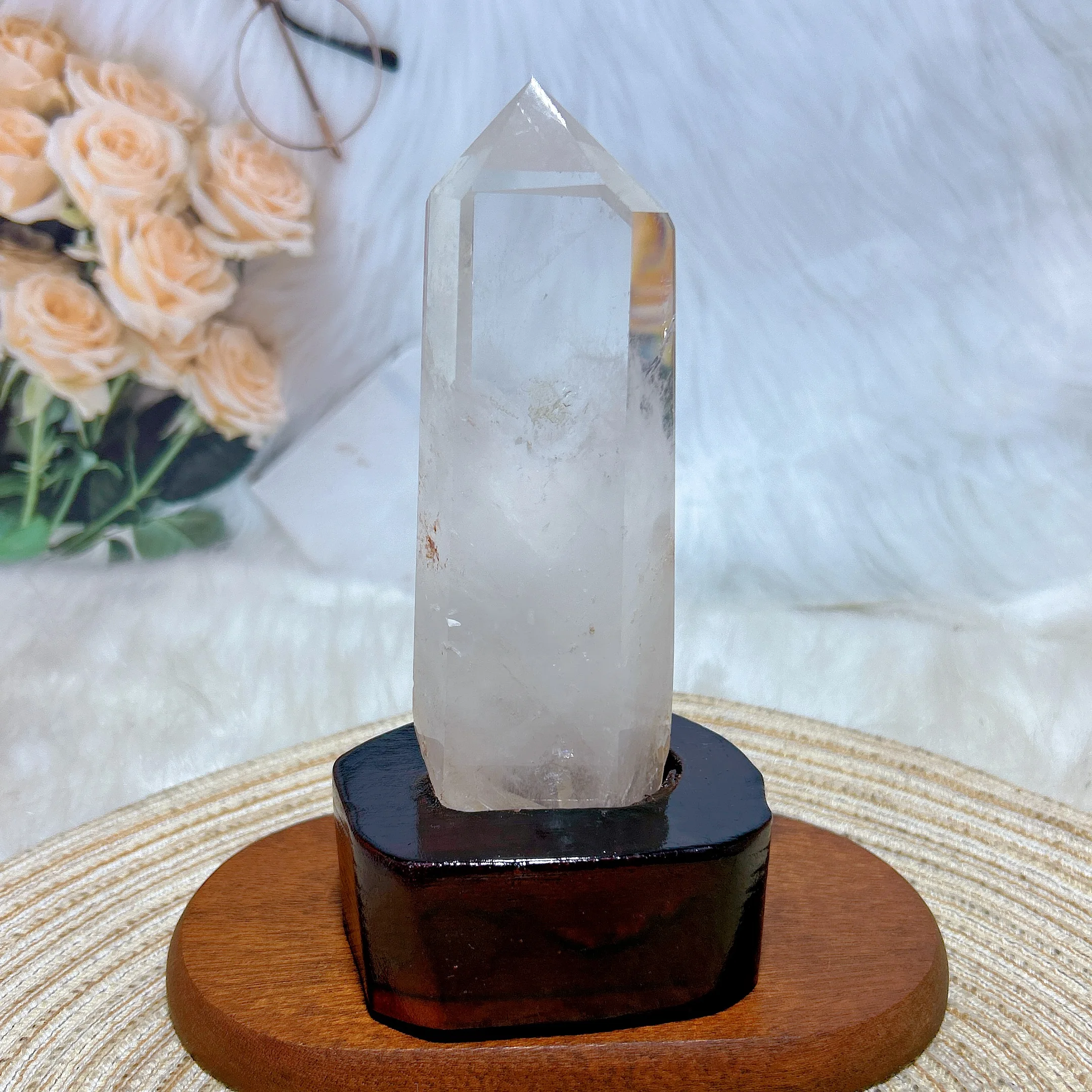 High Quality Natural Crystal Clear Quartz Big Tower From Brazil Healing Ornament Mineral Home Decorations Room Decor Gift view 2