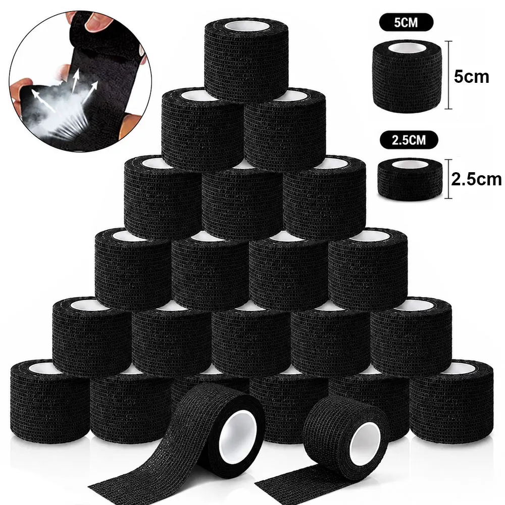 5cm/2.5cm Tattoo Grip Bandage Cover Wraps Self Adhesive Tattoo Grip Tape Waterproof Elastic Tattoo Bandage Tattoo Accessories