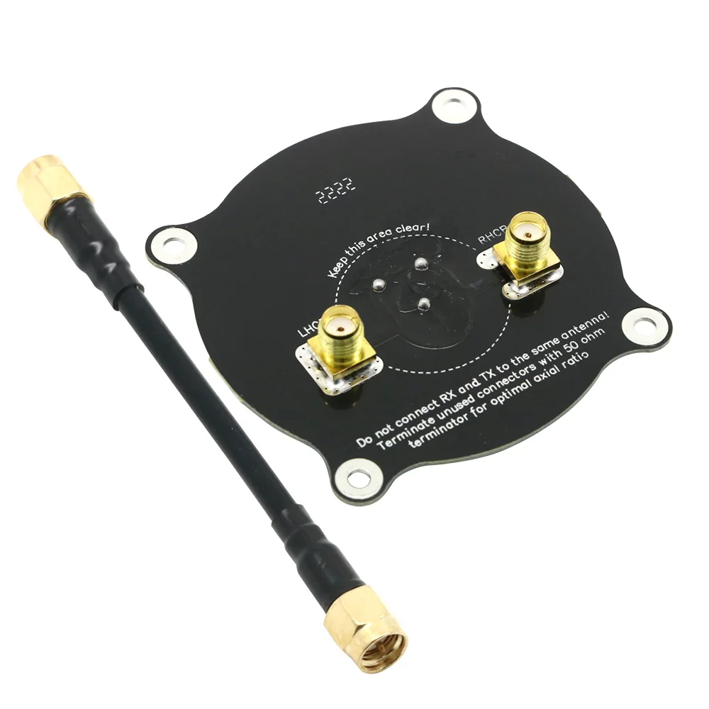 Pagoda 2 / Triple Feed Patch 5.8G 5dBi 50W Omnidirectional Omni FPV Flat Panel Pagoda Antenna LHCP/RHCP SMA/RP-SMA