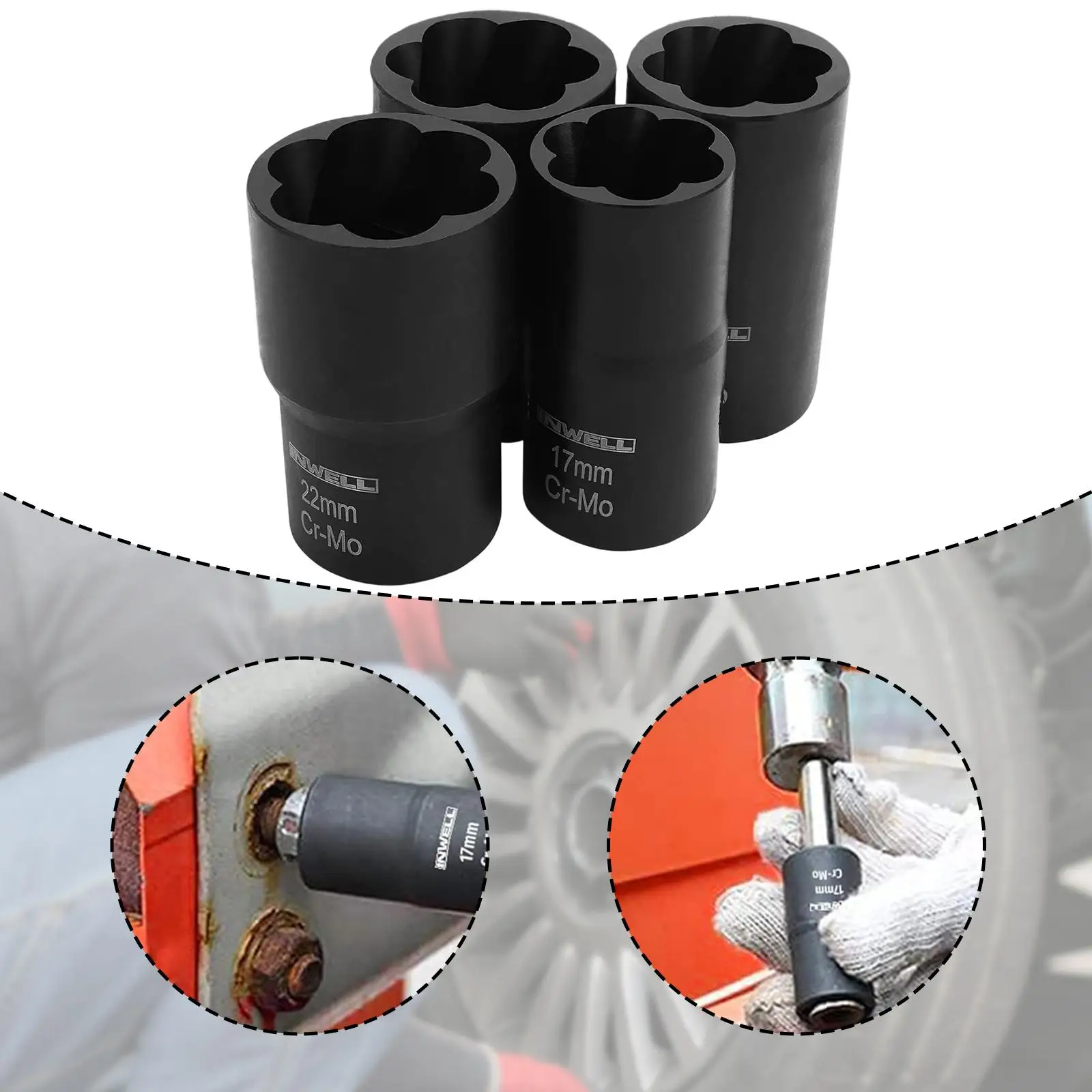 

Набор из 6 шт., съемник гаек для ржавых шпилек и гаек, винтов