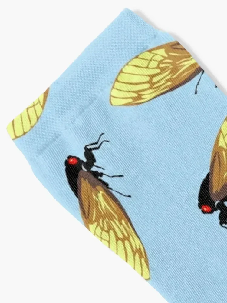 Cicadas All Over Socks short floral Crossfit Socks Man Women's