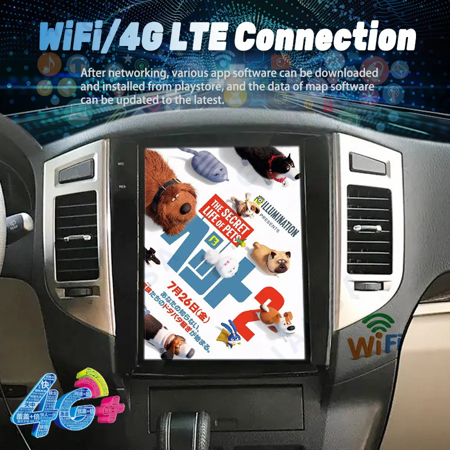 

Мультимедийный экран Tesla PX6 Android 12, автомобильный радиоплеер для MITSUBISHI PAJERO V97 V93 Shogun Montero, автомобильный GPS-навигатор CARPLAY