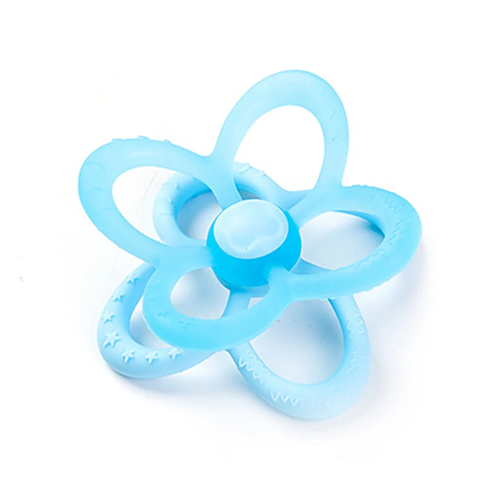 

Newborn Infant Babies Montessori Silicone Baby Anxiety Bite Sensory Chew Teething Flower Chewing Teether Autism Toys Ball Kids