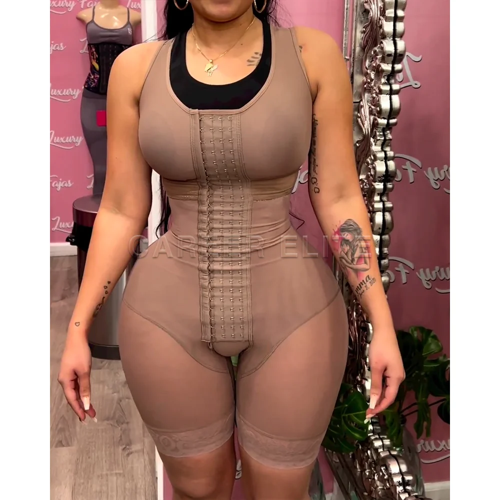 Reducing and Shapers Girdles for Women Tummy Control Shapewear Bodysuit Waist Trainer Corset Slimming Push Up Fajas Body Shaper