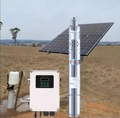 3Inch 750W 1HP 48V DC Solar Pump Submersible Well  Borehole Water Pumps For Agricultural Irrigation