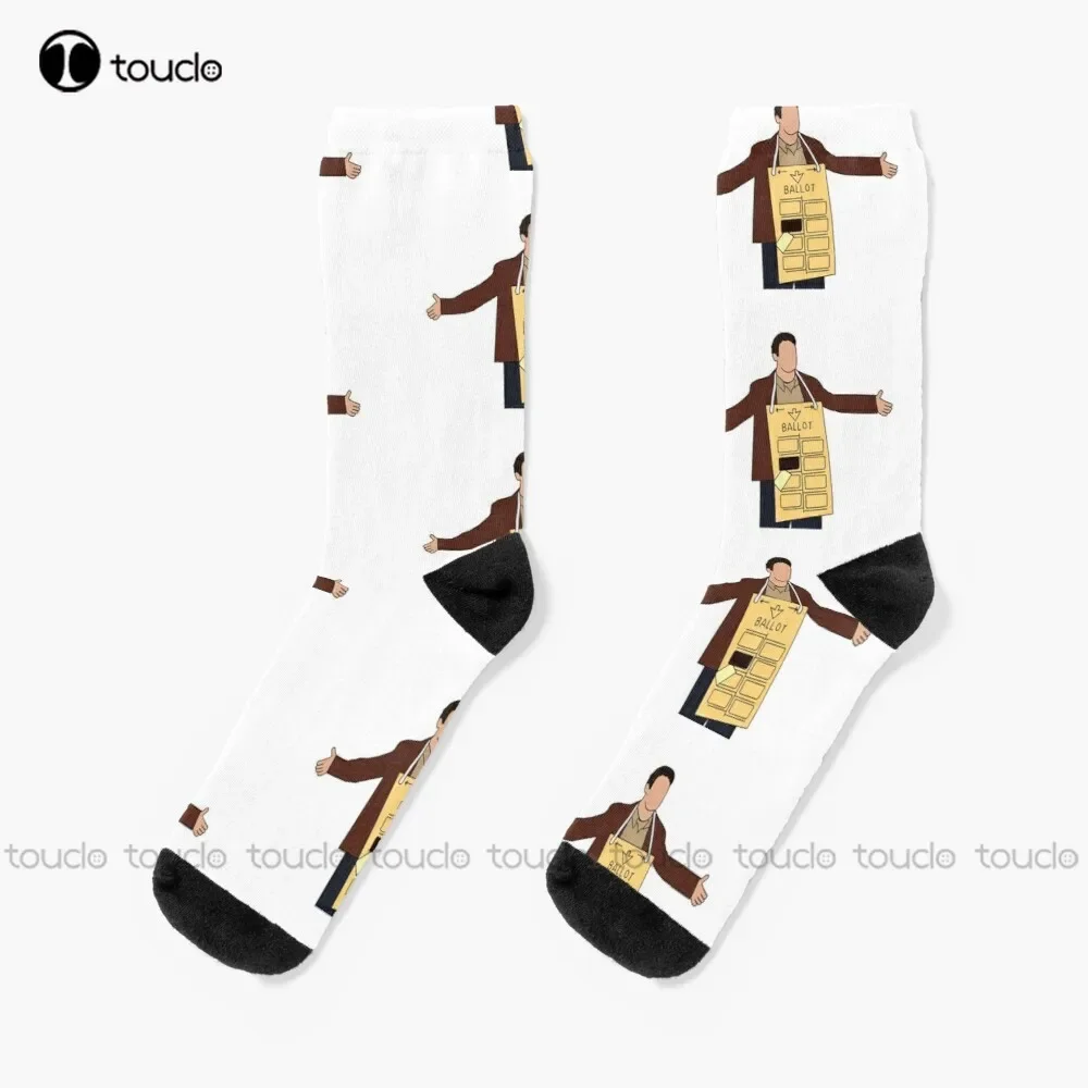 Ted Mosby Hanging Chad Socks Halloween Work Socks For Men Personalized Custom Unisex Adult Teen Youth Socks 360° Digital Print