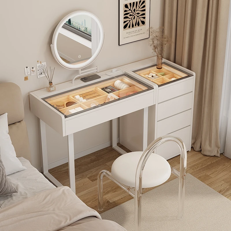 green emerald velvet dress Luxury Modern Bespoke Style Carving Dressing Table