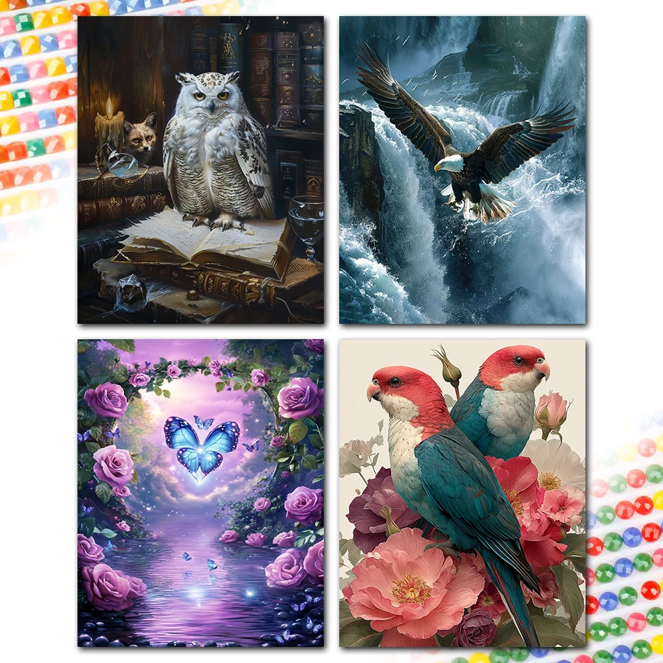 

SDOYUNO Diamond Painting Accessories Animals Rhinestones Full Square Round Drill Diamond Pictures To Make Diy Cross Stitch Kits