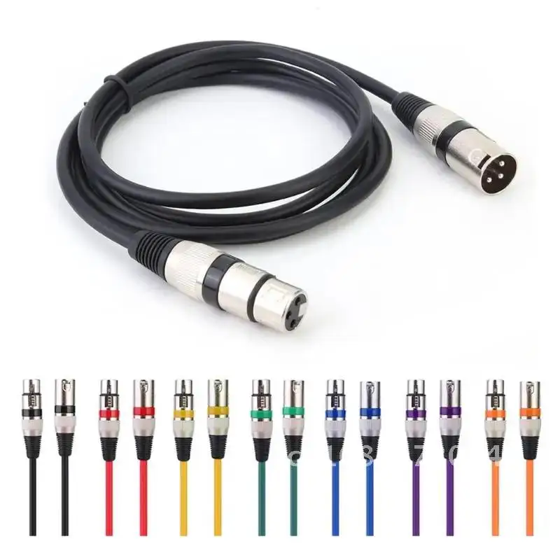 

Male to Female XLR 3Pin Audio Cable Connector Wire For Microphone Mixer Amplifier 1.8M DMX Stage DJ Cable