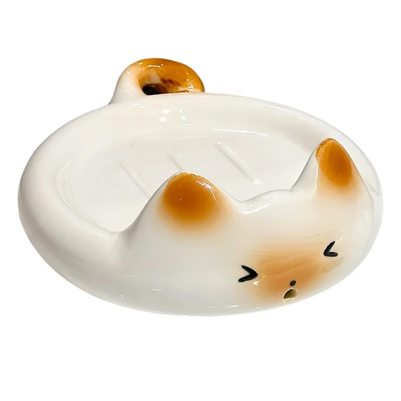 

ABZL мультяшный сиамский кот мыльница бытовая сливная коробка мыльница бутылка лосьона держатель зубной щетки держатель для мыла ванная комната