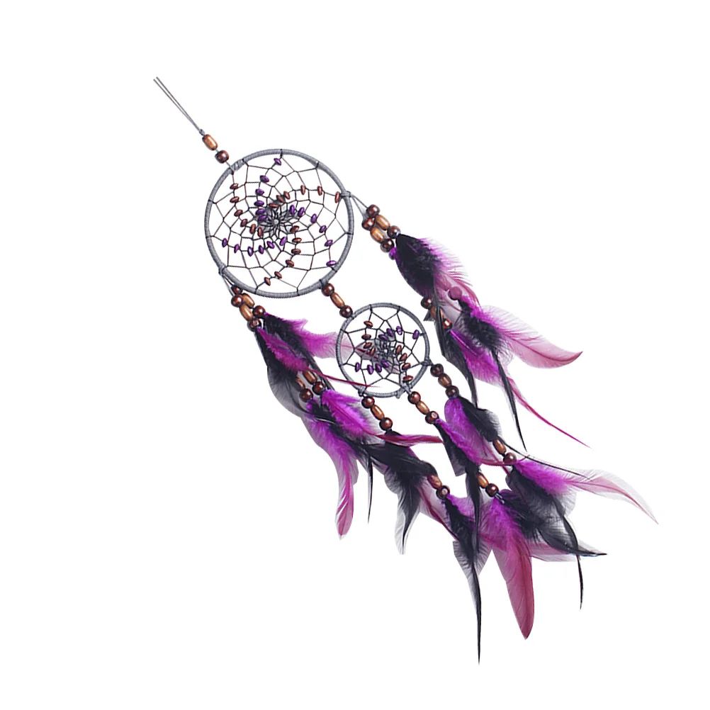 

Dreamcatcher Purple Charming Hanging Ornament Wall Pendant Dreamcatcher Decor Photo Props Hanging Adornment