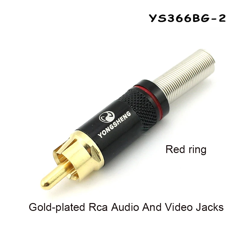 1Pcs NYS366BG Lotus Rca Plug / Socket Set Schroefdraad Soldeer Ontwerp Thuisbioscoop Audio Versterker Dvd Tv Rca Elke verbinding