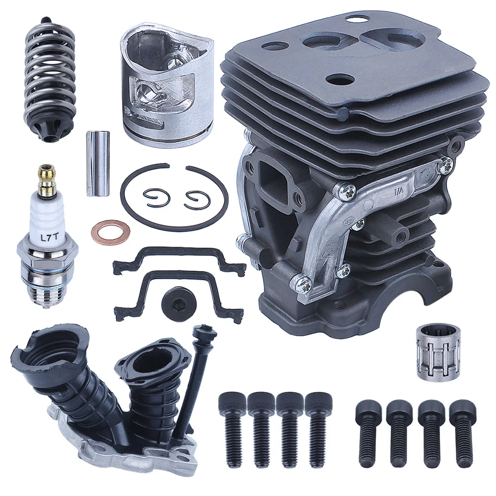 Imagem -05 - Cilindro Piston Intake Boot Gasket Kit 42 mm Apto para Motosserra Husqvarna 445 450 445e