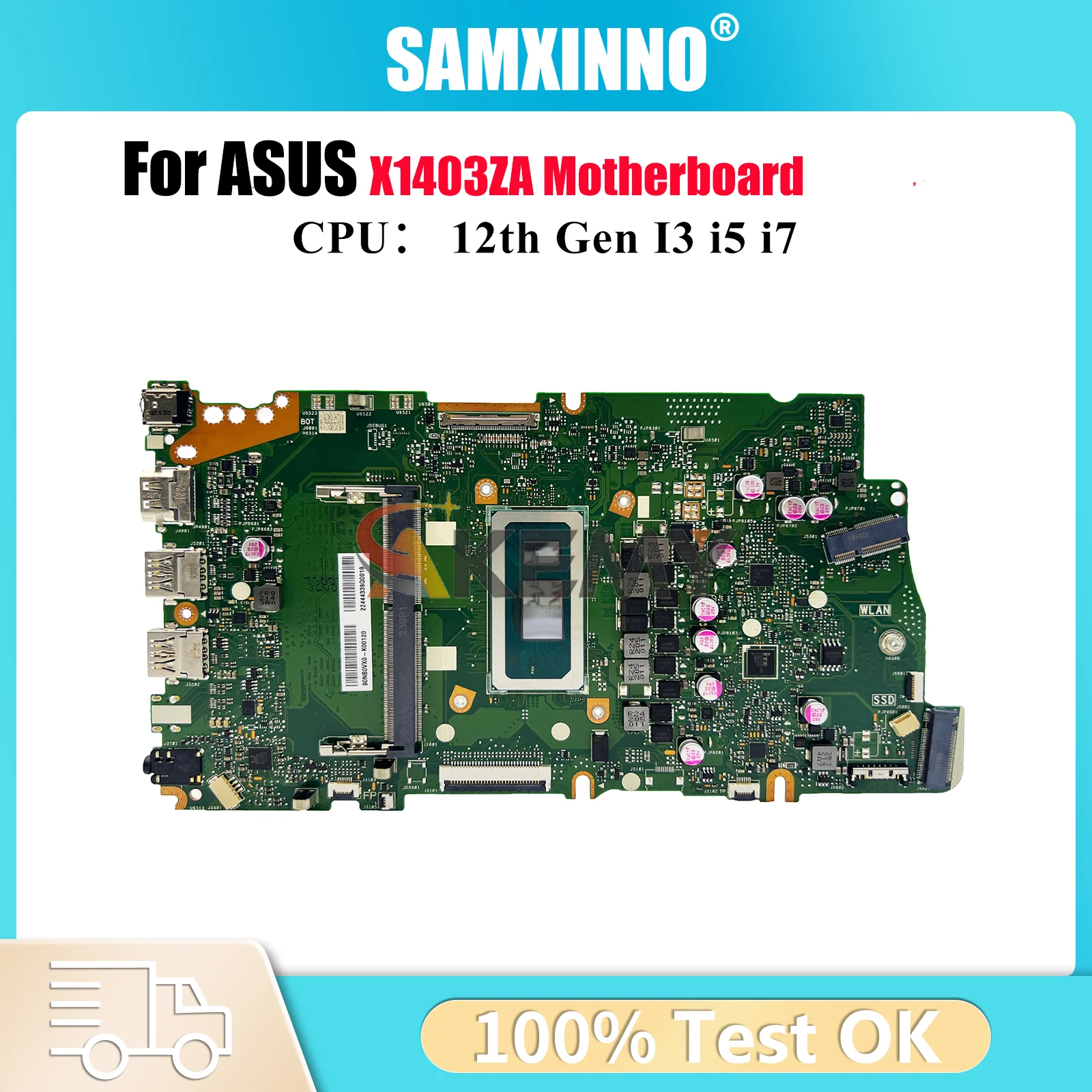 

X1403ZA Материнская плата для ноутбука ASUS VivoBook X1403Z X1403ZA Материнская плата для ноутбука с 12-го поколения I3 i5 i7 100% тестирование ОК быстрая доставка