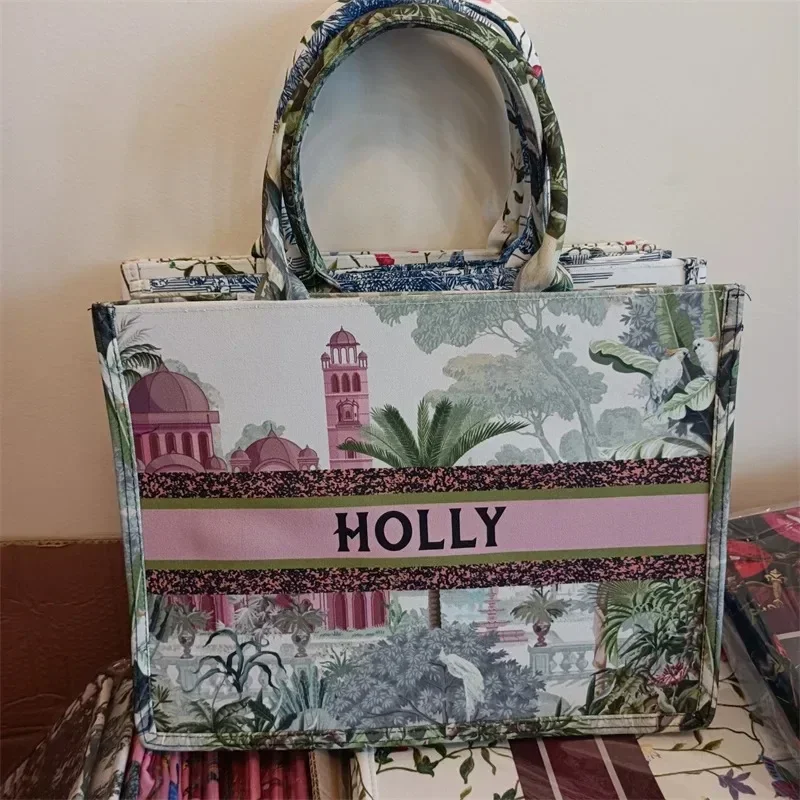 Sac à main en toile de grande capacité pour femme, sac à main personnalisé, sac initié personnalisé, impression de mode, style d'art de créateur, nouveau