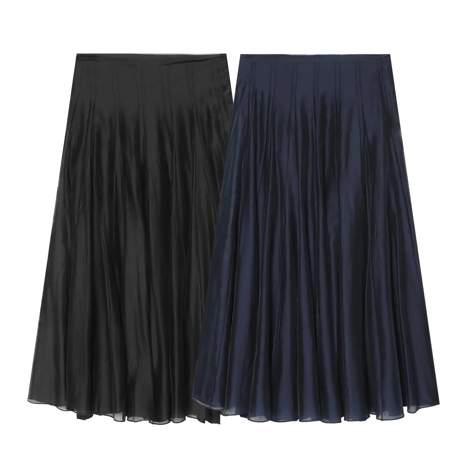 Withered Fashionable And Versatile High Waist Slimming Solid Color Skirt Woman Clothing Faldas Skirts
