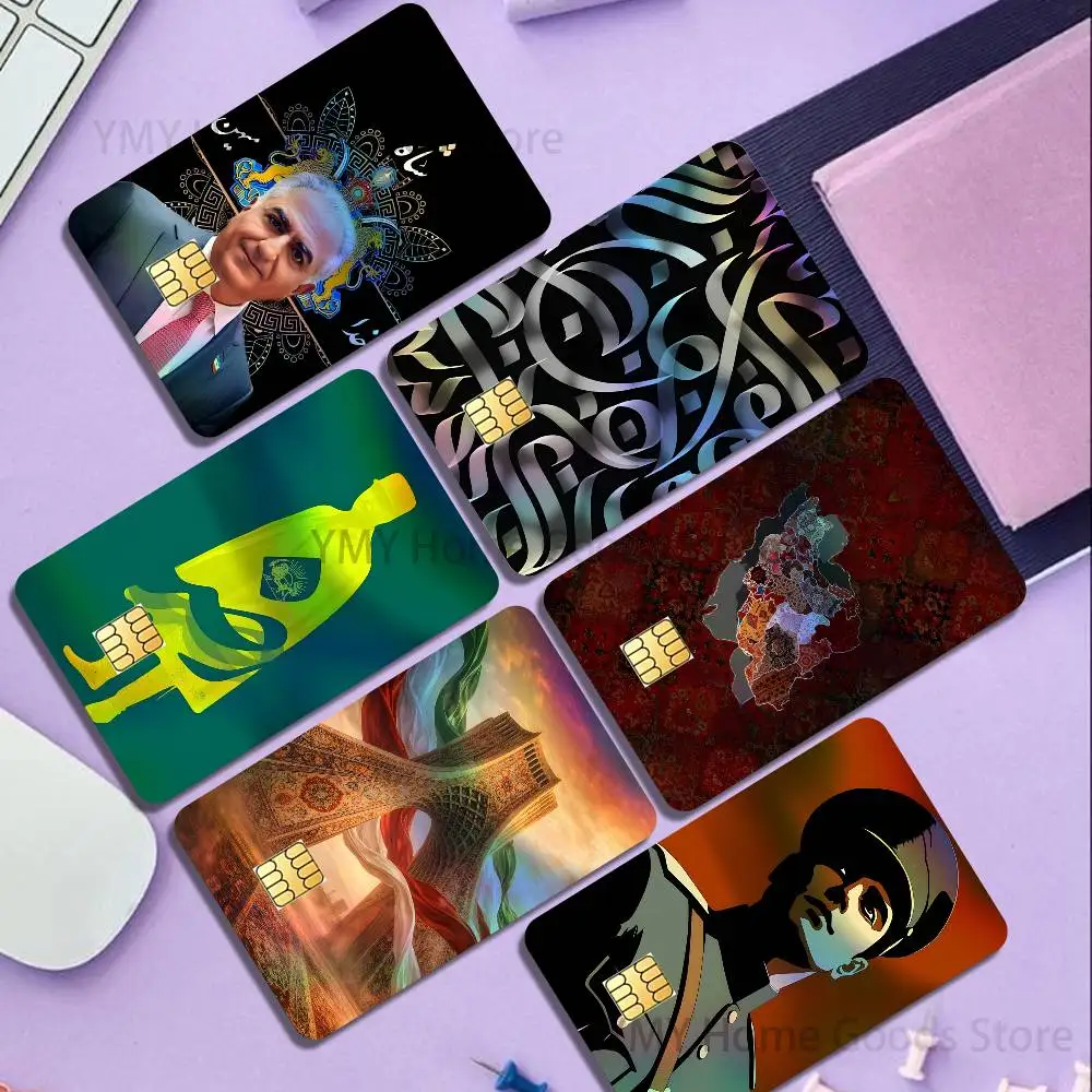 

Mohammad R-Reza I-Iran Holographic Laser Shinny Film Skin Cover Sticker for Debit Credit Card Bank Card