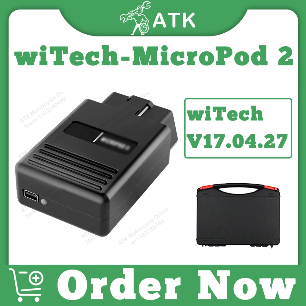 Интерфейс диагностики/программирования wiTech-MicroPod 2 SW V17.04.27 для Ch-rysler/Do-dge/Je-ep/Fi-at Поддержка последних технологий