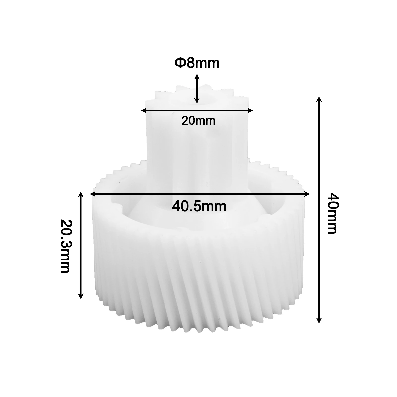 Engranaje para picadora de carne blanca ABS, 4 Uds., para modelos MOULINEX MS007 HV6 HV8 y número de pieza para MS-4775455 TF005