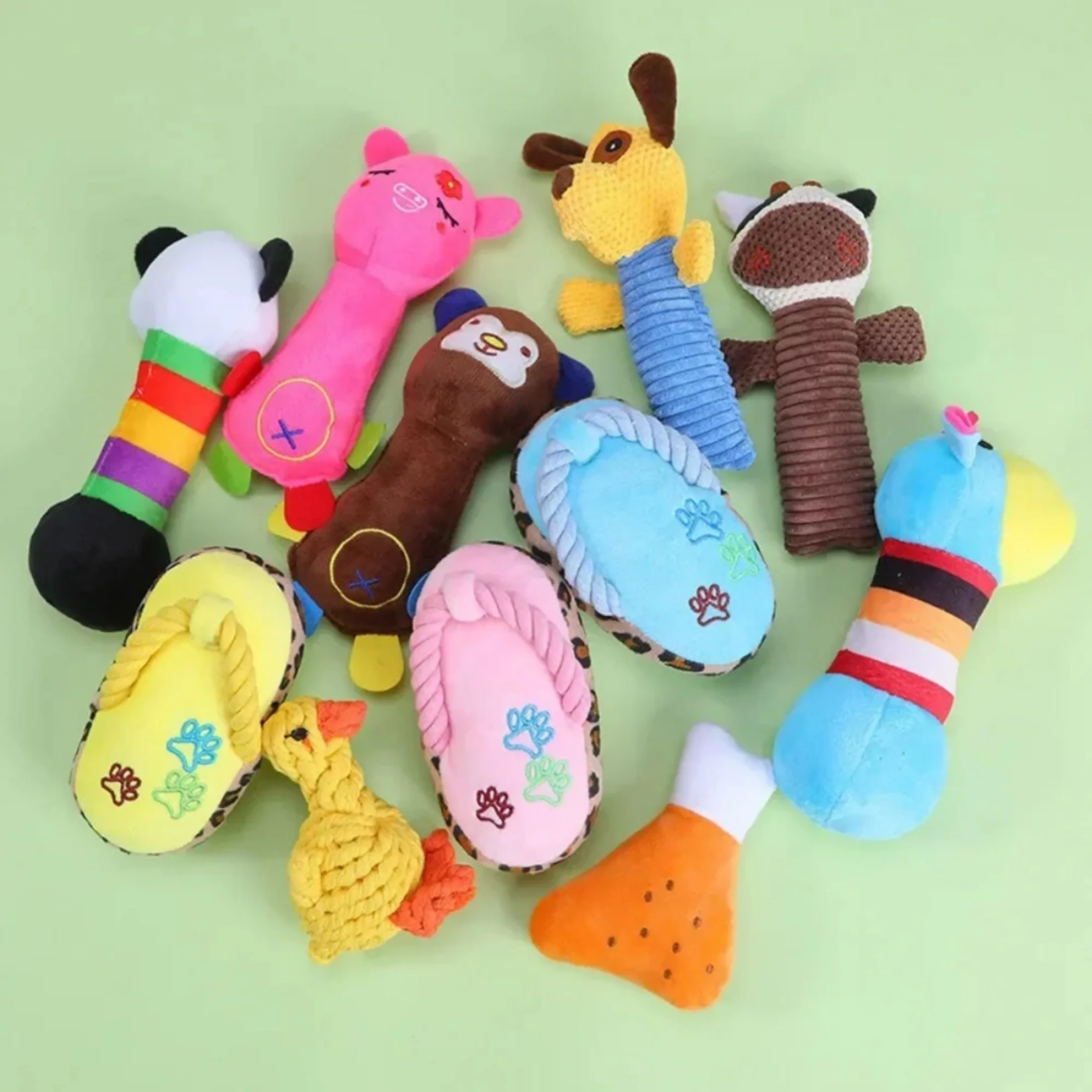 Cat and Dog Pet Toys Plush Set Dog Toys Sound Accompanying of Small and Medium Sized Dog Toys Giochi Cane Indistruttibili