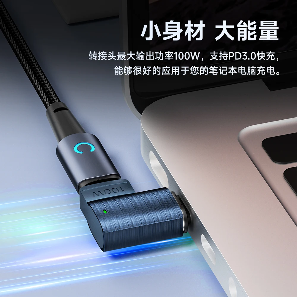 محول مغناطيسي من Toocki USB C إلى النوع C ، موصل بيانات OTG ، شحن سريع PD ، موصل مغناطيسي للكمبيوتر المحمول Macbook ، W