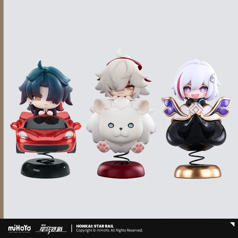 Sunsyea honkai star rail oficial merch mihoyo original autêntico jing yuan q versão figura boneca ornamento de mesa