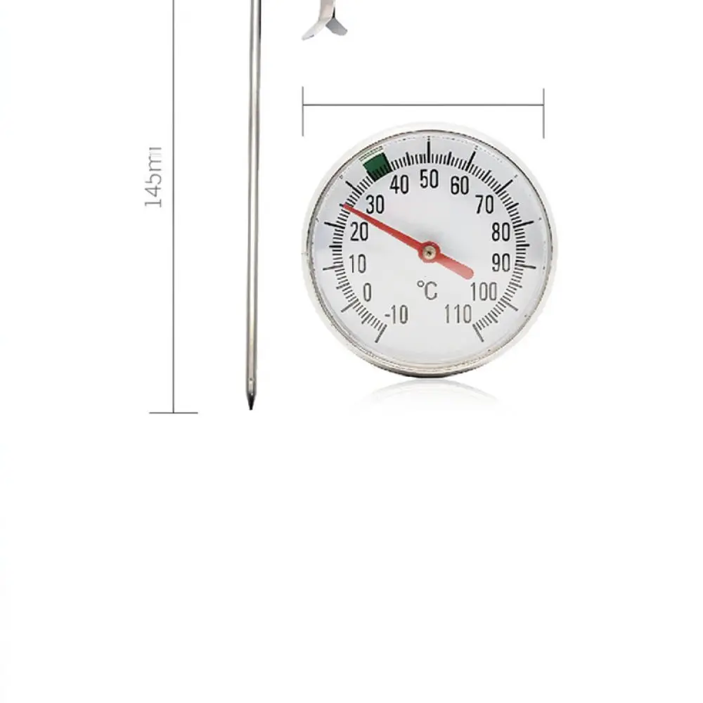 Mechanical Food Stainless Steel Probe For Kitchen Cooking Home Brewing Coffee Milk Temperature Testing Device