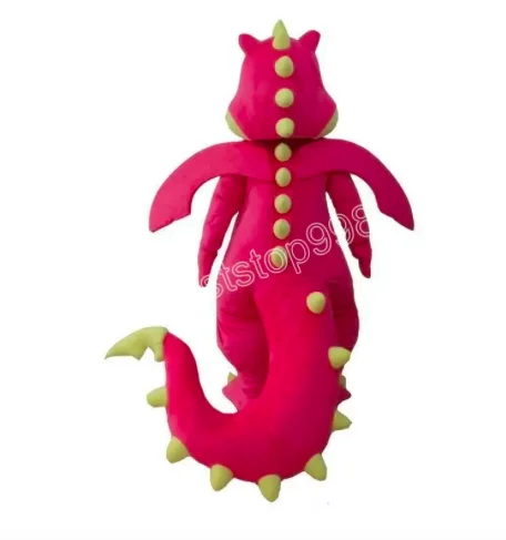 

New Adult Hot Sale Foam Red Dragon Cartoon Mascot Costume Plush Christmas Fancy Dress Halloween Mascot Costume