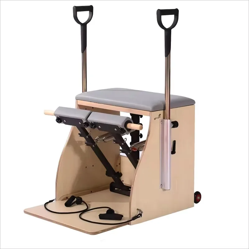 

YTYIN Portable Oak Maple Wood Pilates Chair, Adjustable & Durable for Professional Body Core Exercises & Studios