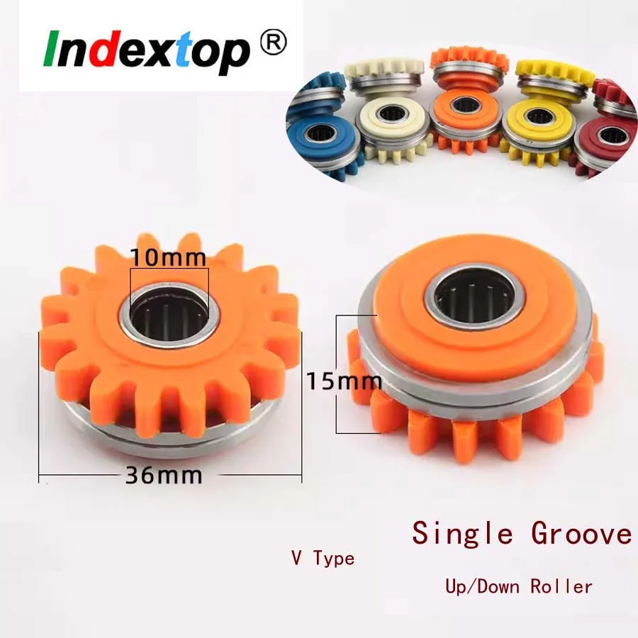 Kemppi Type MIG Welding Wire Feeding Single Groove Up/Down Roller V Nurl Groove 0.8/1.0/1.2mm Size 36*10*15mm Wire Feeder Roller