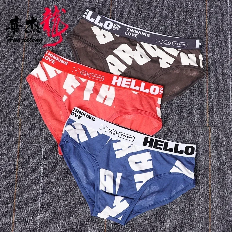 Men's U Convex Pouch Panties for Young Sexy Cotton Ultra Thin Summer Youth triangular Underpants Trend Briefs New