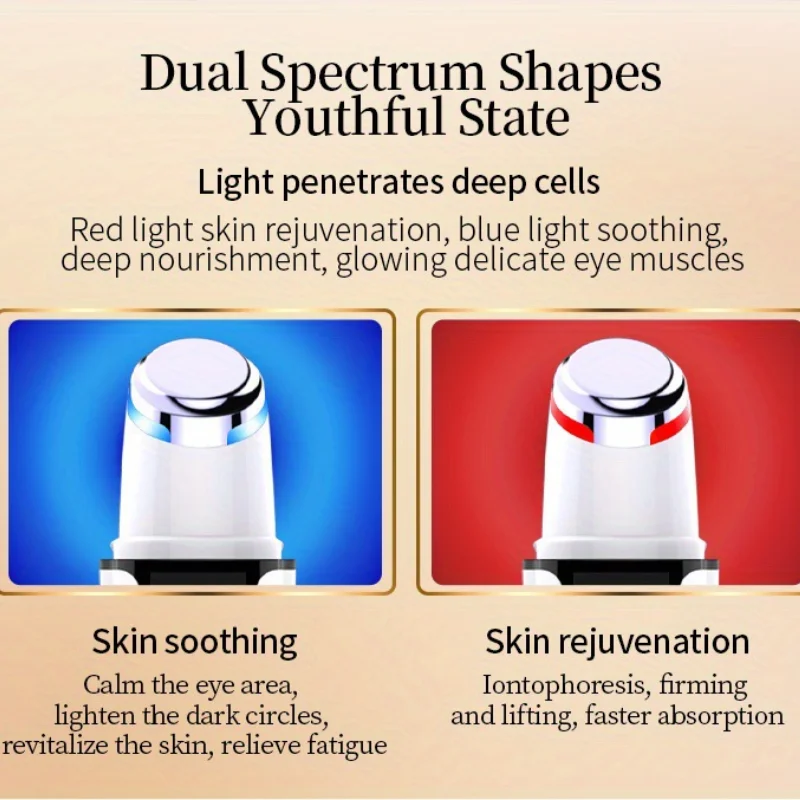 جهاز تدليك العين المحمول مع ضوء LED للعلاج المضاد للشيخوخة والاهتزاز للانتفاخ والهالات السوداء جهاز التجميل المنزلي #5