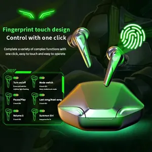 TWS Wireless Game -Ohrhörer mit Mikrofon, Bluetooth hohe Überschriften hoher niedriger Niedrig, Rauschreduktion, Original, X15 Pro 8 Hauptverkäufe Bluetooth -Ohr -Telefon mit schwerer - №5