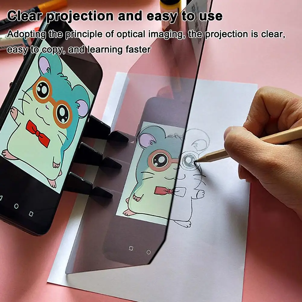 Tavolo da disegno per copia ottica Tracciamento d'imitazione portatile con strumento di apprendimento dello schermo di proiezione adatto per tablet mobile