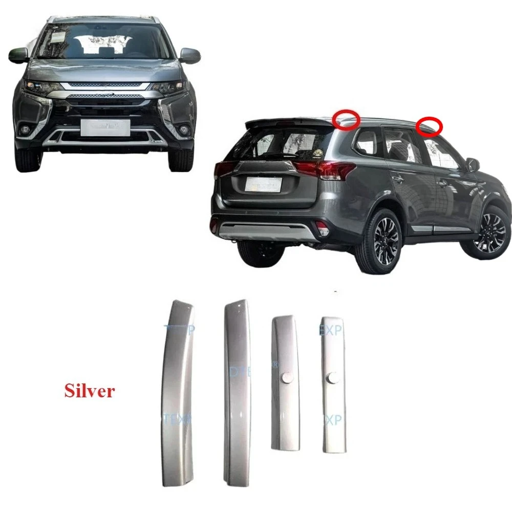 Цельный серебряный чехол на багажник на крышу для Outlander GF GG 2013-2020 7661A422 для Airtrek пластиковый грязный декоративный корпус 7661A415