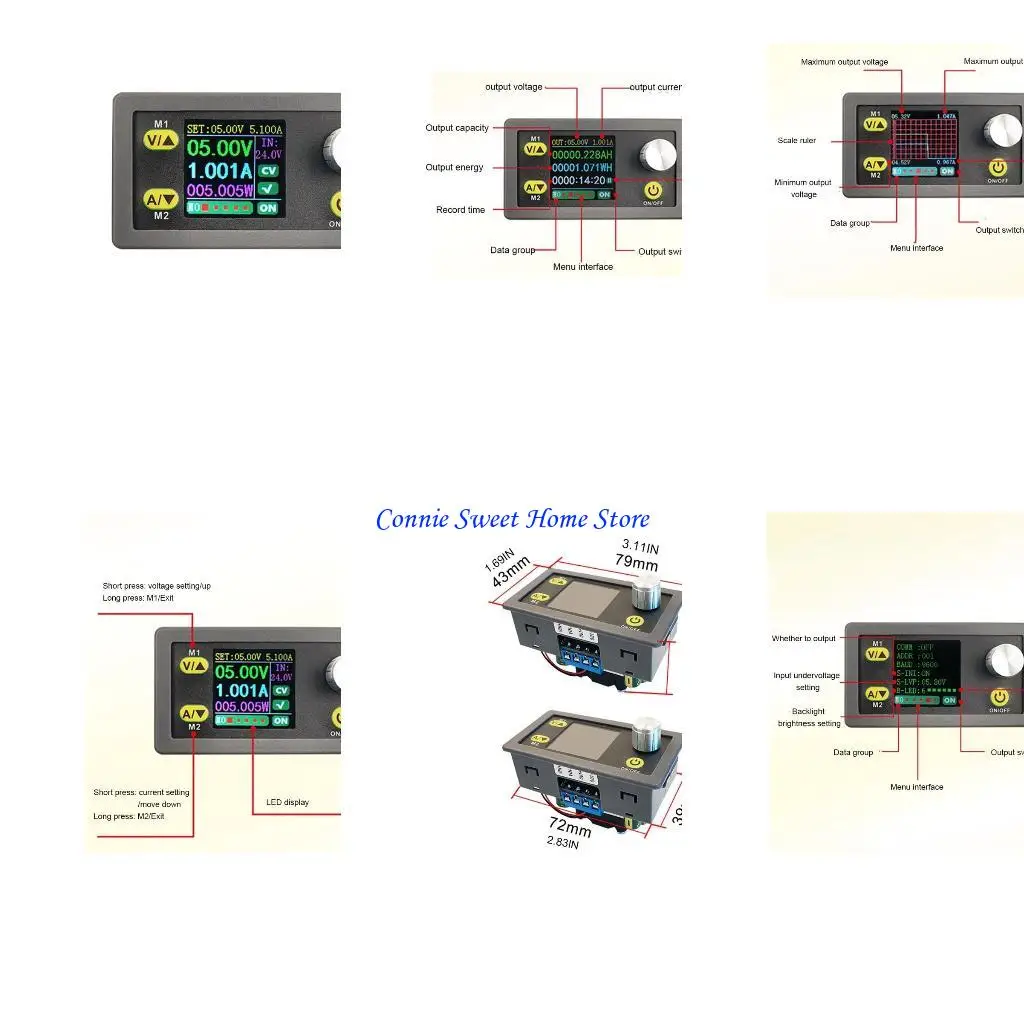 

LXAF Step-down for DC Power Mini Lab Power Supply Adjustable Regulated Module 36V