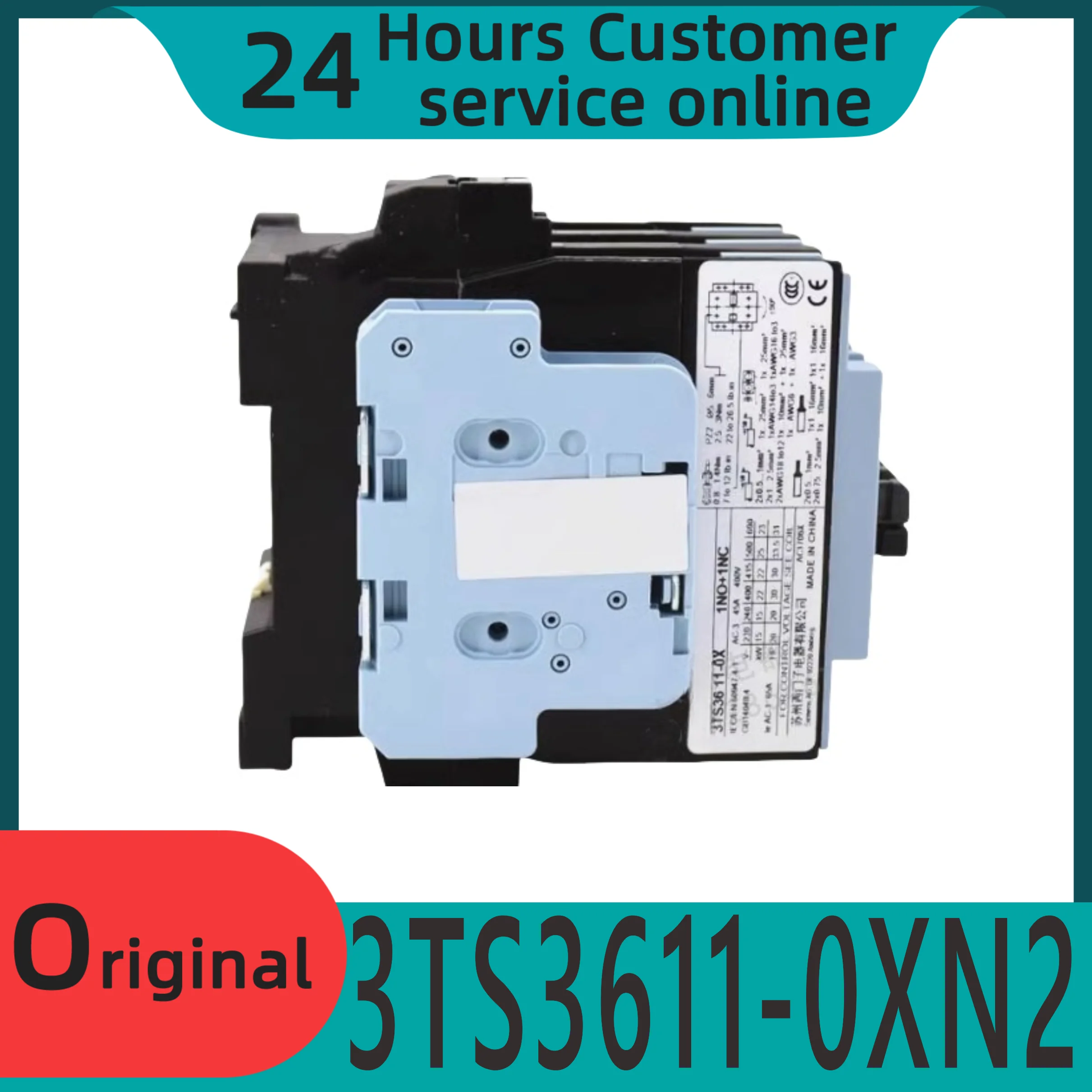 

New original 3TS36 11-0XN2 AC contactor 3TS3611-0XN2 220V 45A
