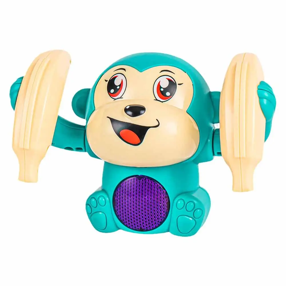 Electric Tumbling Monkey Learning To Climb Induction Monkey Cartoon Control Toys Light Rolling Puzzle Toys Music Kids Voice M3O4