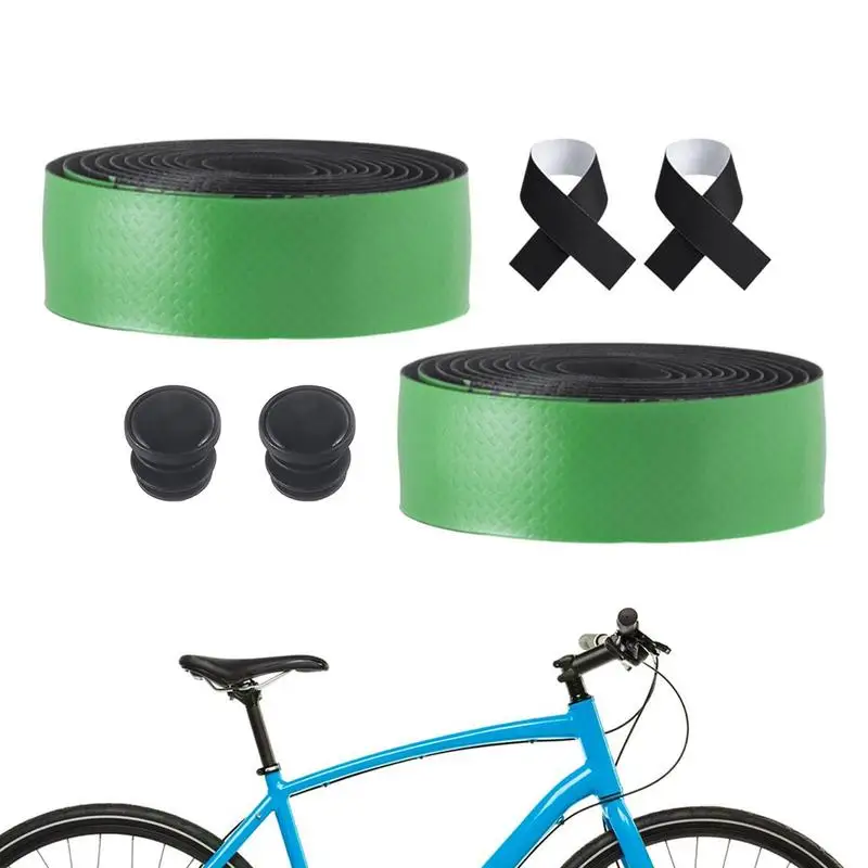 

Cycling Handlebar Tape 2 Rolls Cycling Handle Wraps Non-Slip Cycle Handle Wraps Shock-Absorbing Bar Tapes Grip For Road Mountain