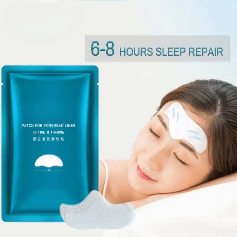 10~100PCS Forehead Line Removal Gel Patch Anti Wrinkle Forehead Firming Mask Frown Lines Stickers Anti-Aging