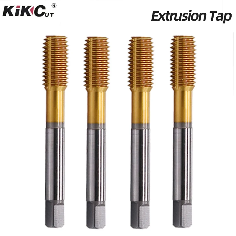 

1PC Extrusion Taps M1-M6 Titanium Coating HSS Straight Spiral Fluted Screw Metric Machine Screw Taps Drill Metal Threading Tools