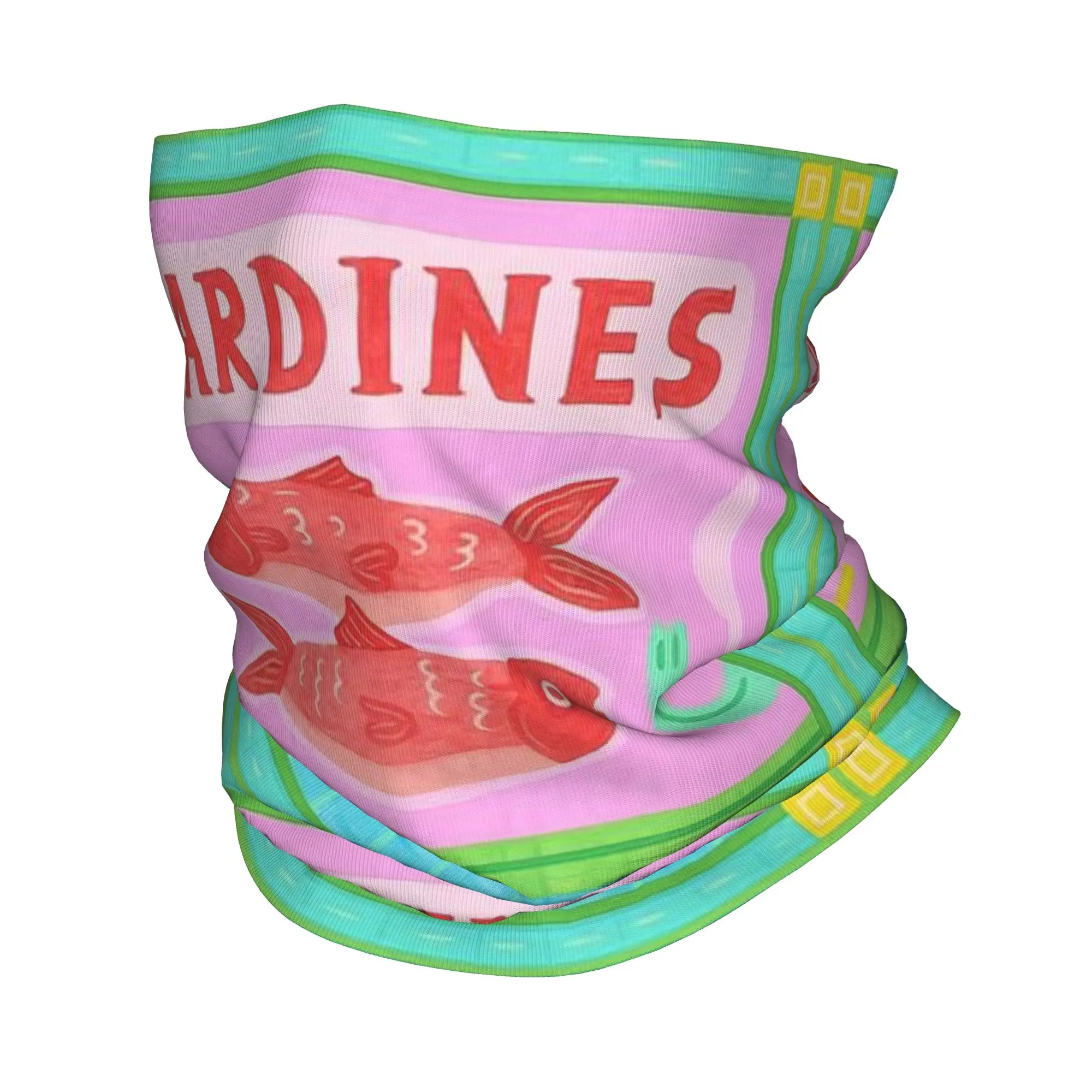 

Sardine Pattern Bandana Neck Gaiter Printed Wrap Scarf Multi-use Cycling Scarf Outdoor Sports Unisex Adult