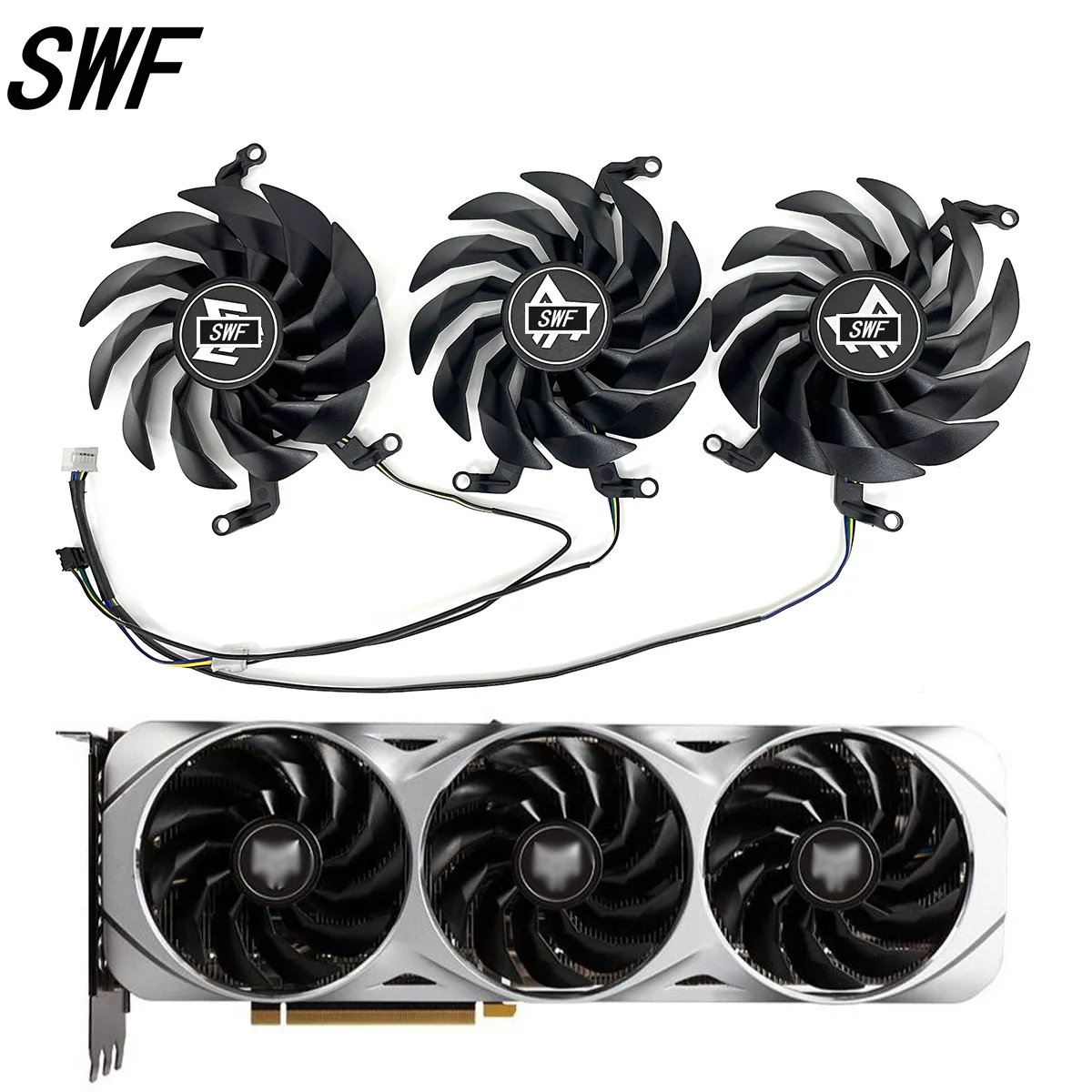 

T129215SU Graphics Card Fan RTX3080 RTX3060 RTX3070 For KFA2 GALAX RTX 3060 3070 3080 3090 Ti METALTOP Graphics Card Cooling fan