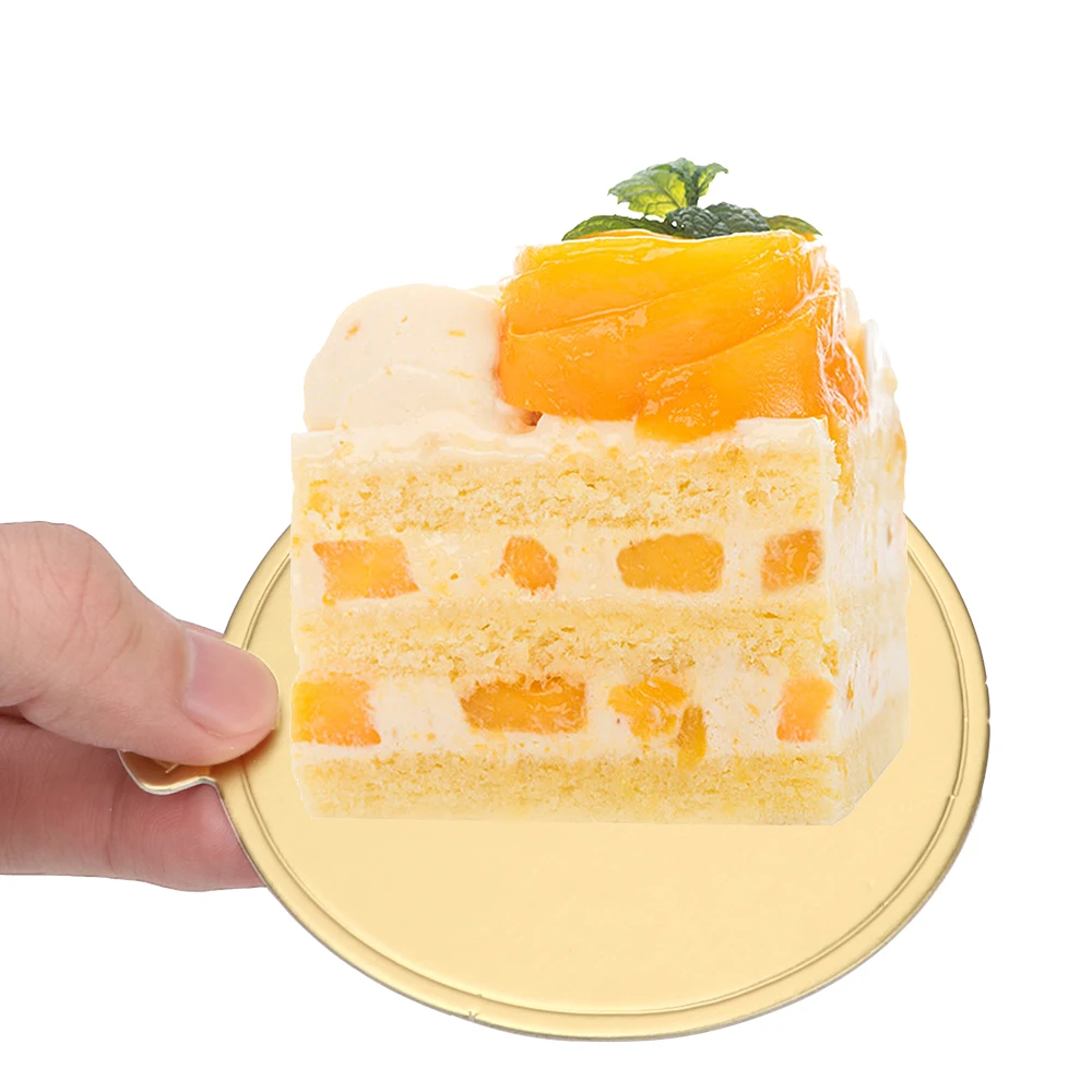 

Cake Boards Pastry Decorative Kit Round Cake Dessert Tray 100Pcs/Pack Dessert Displays Tray Paper Coasters Cake Cardboard