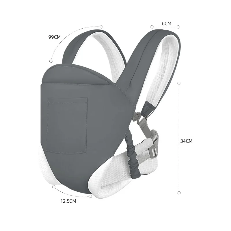 Breathable Baby Carriers Backpack Baby Sling Wrap for Travel Multifunctional Horizontal Newborn Carries Items for Babies