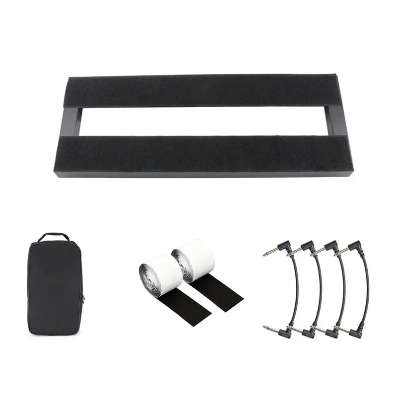 NALFI-For Guitar Effects Pedal Board With Storage Bag Connection Cable For Guitar Effector Board Aluminium Alloy For Guitar Peda