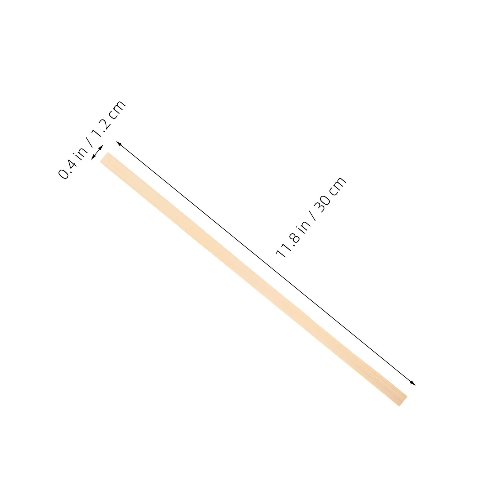 50 قطعة من شرائط الخيزران للحرف اليدوية - مجموعة مسامير مسطحة مقاس 30 سم × 1.2 سم لمحبي اليد ذاتية الصنع ومشاريع فنية للديكور - #6