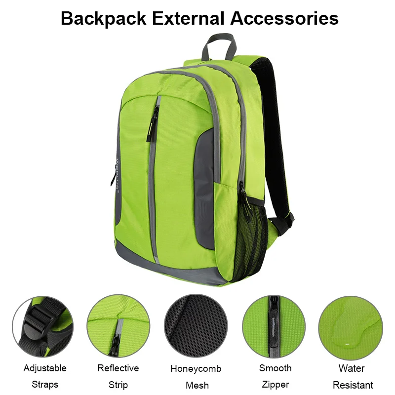 WEPLUS Men's Backpacks Travel Water Resistant Anti-scratch Reflective Bag Backpack for Men Women Notebook Daybag School Bags