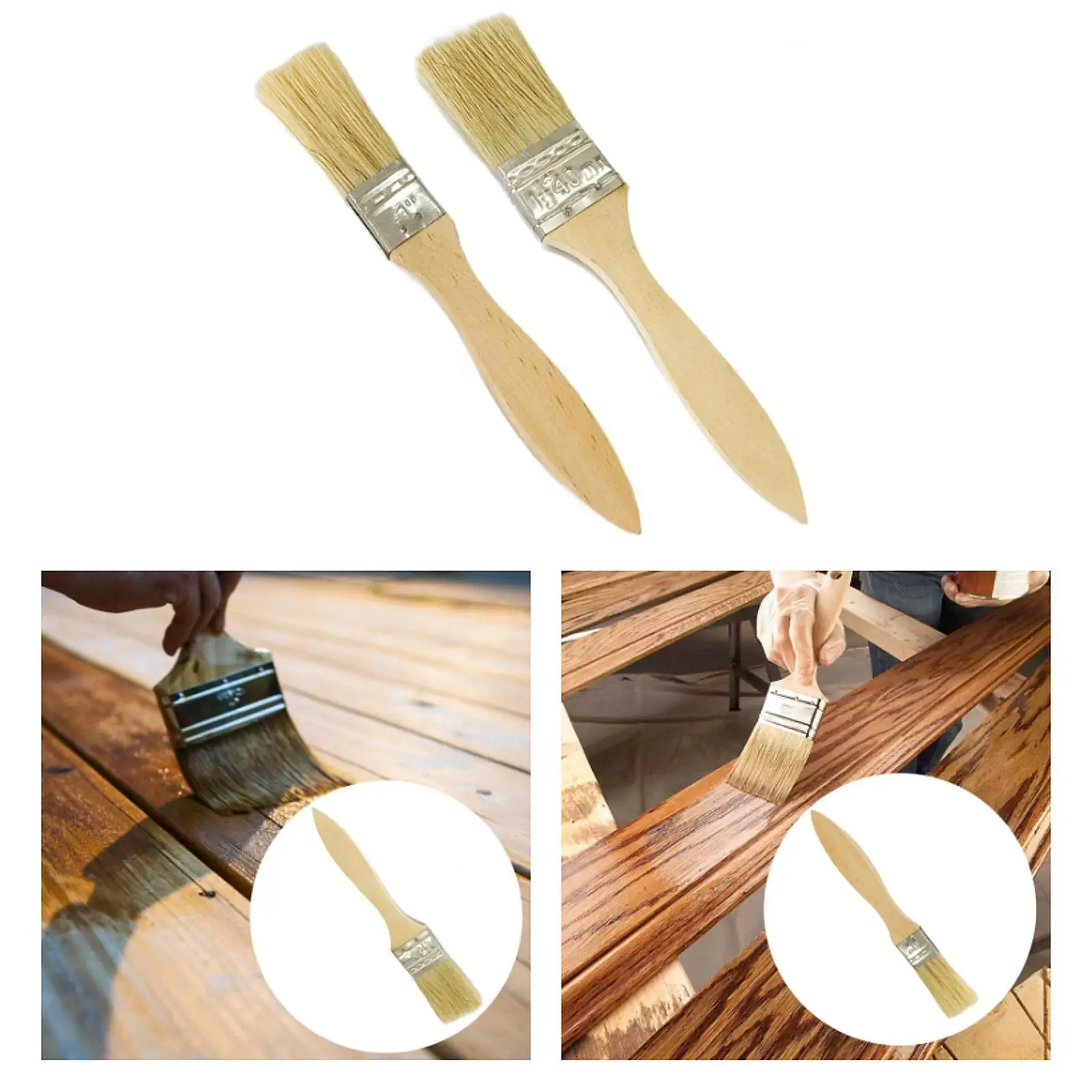 Бытовая кисть для рисования, кисть для пятен с деревянной ручкой для акварельных масляных пятен
